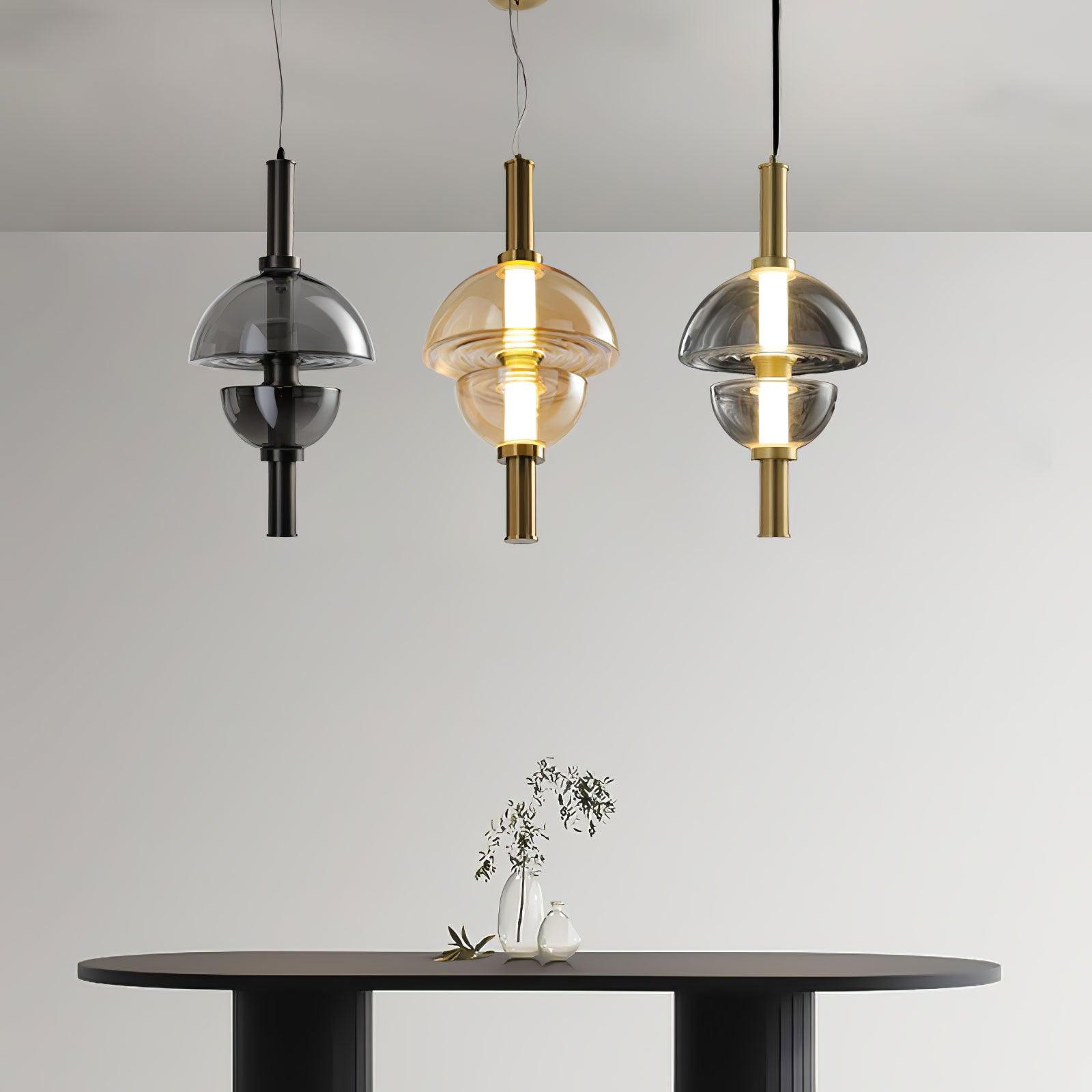 Aura Suspension en Verre Contemporaine