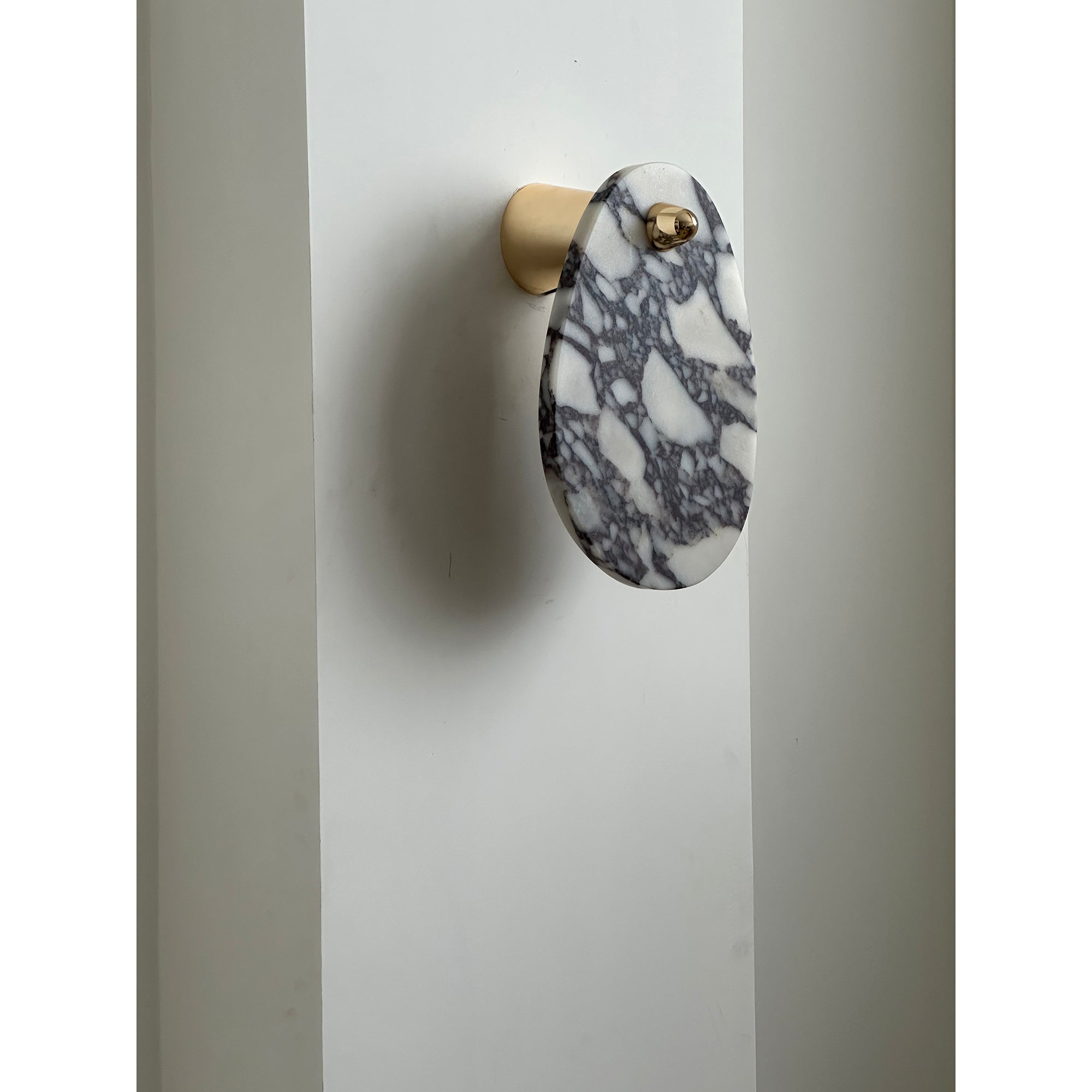 Norduvys Moderne Luxuriouse Métal Marbre Applique Murale