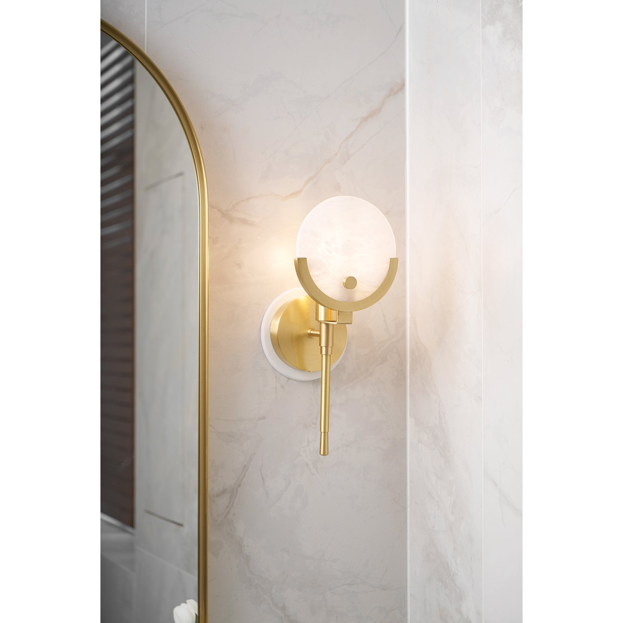 Zavarara Applique Murale Sphère Albâtre