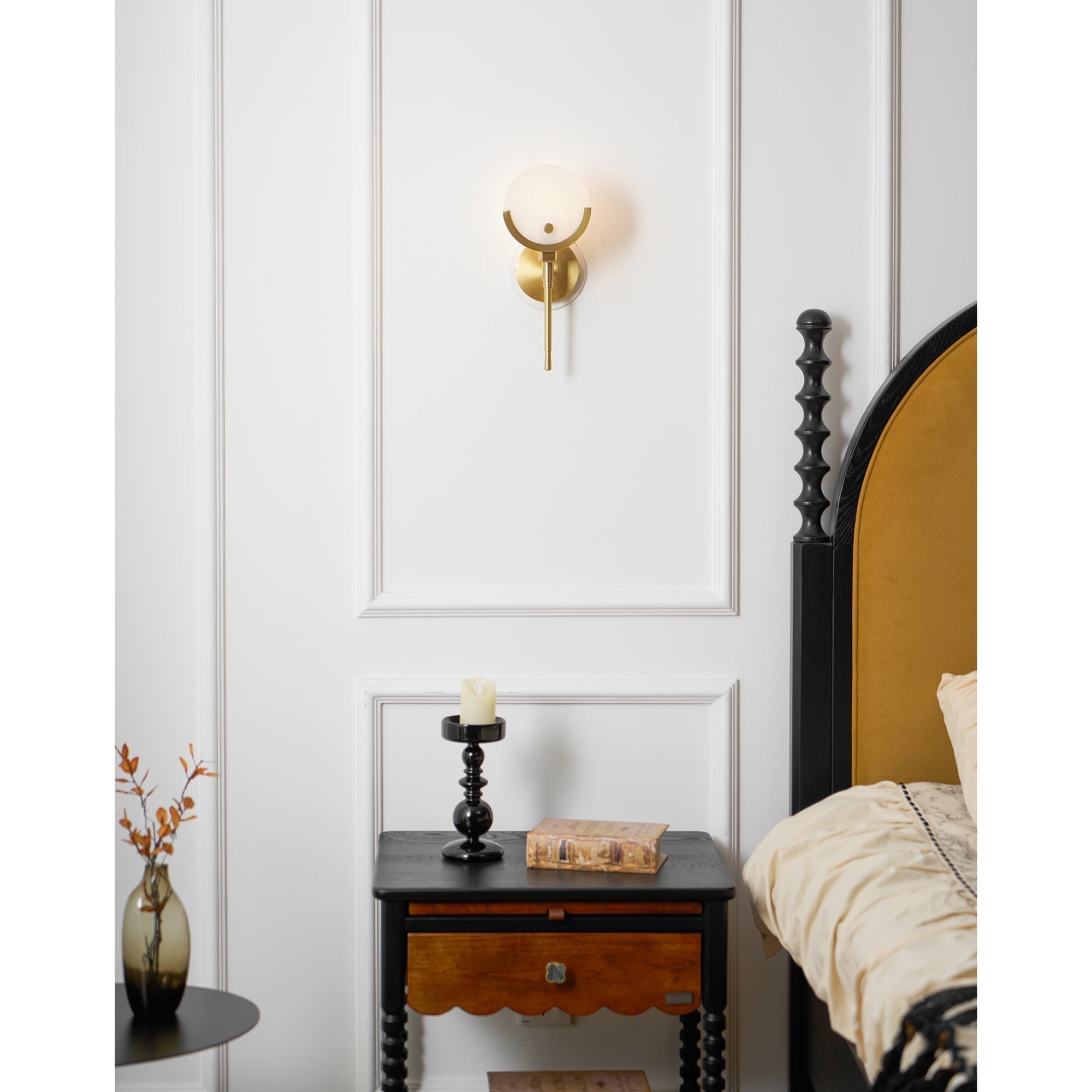 Zavarara Applique Murale Sphère Albâtre