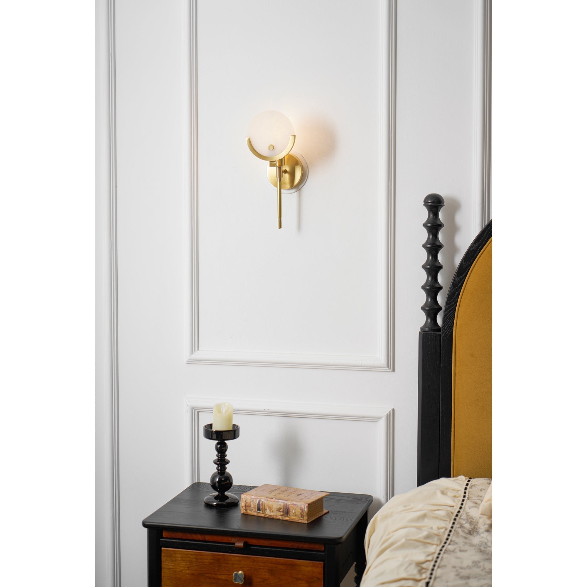 Zavarara Applique Murale Sphère Albâtre