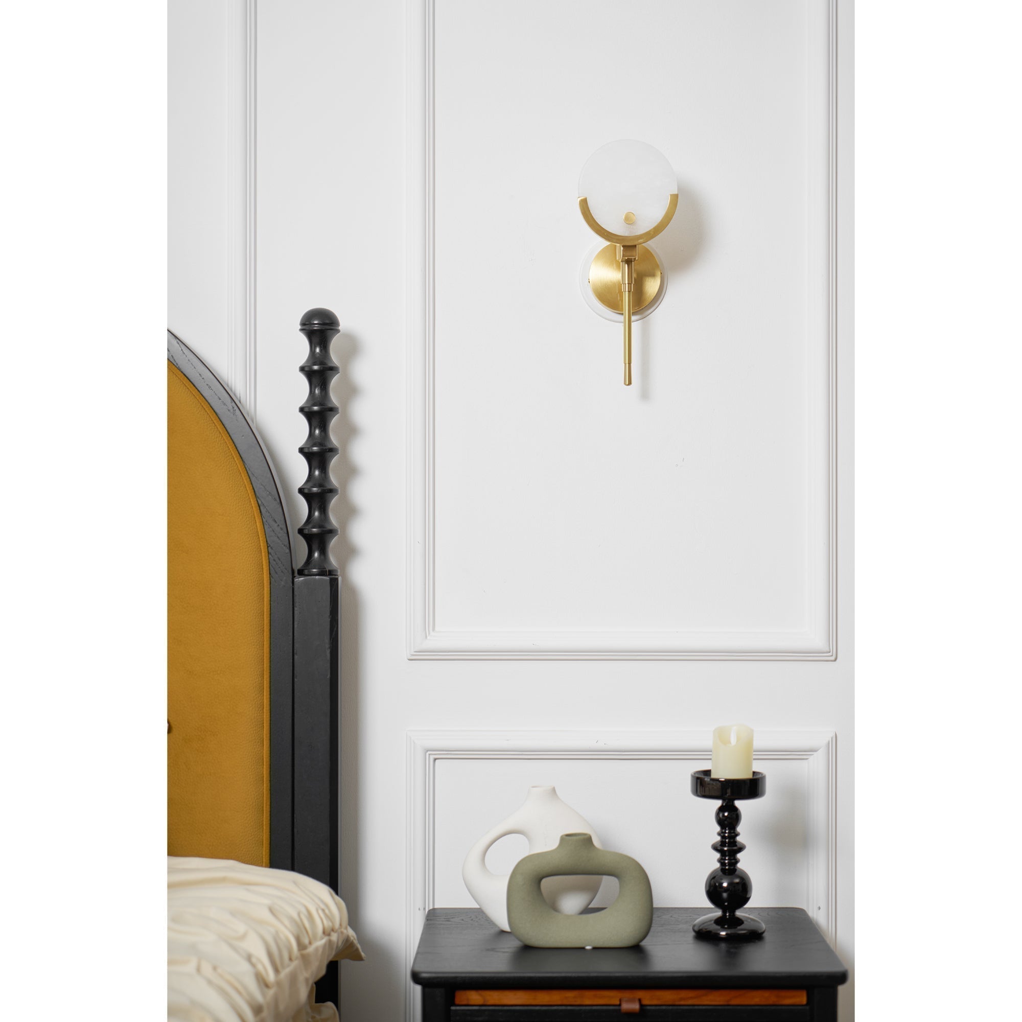 Zavarara Applique Murale Sphère Albâtre
