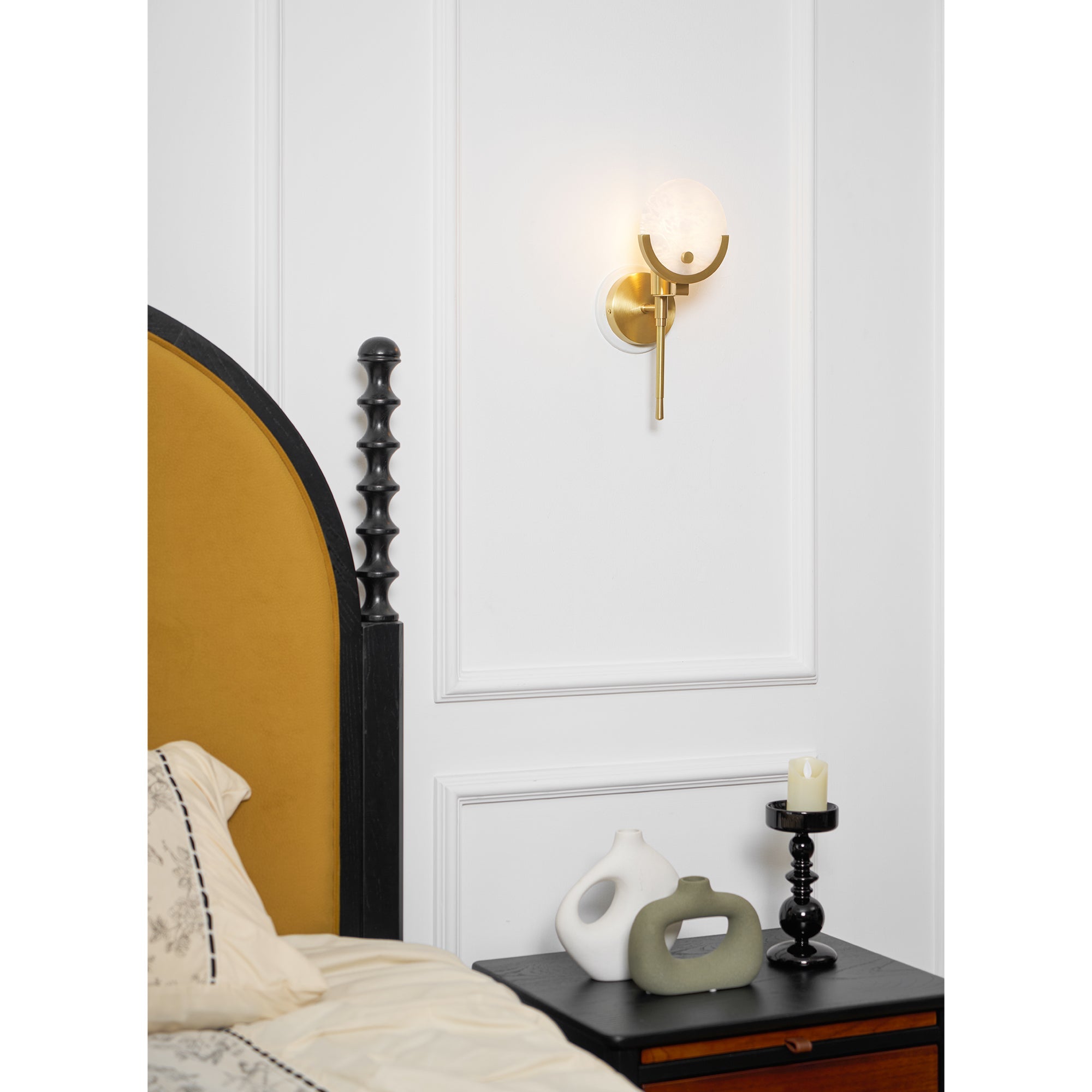 Zavarara Applique Murale Sphère Albâtre