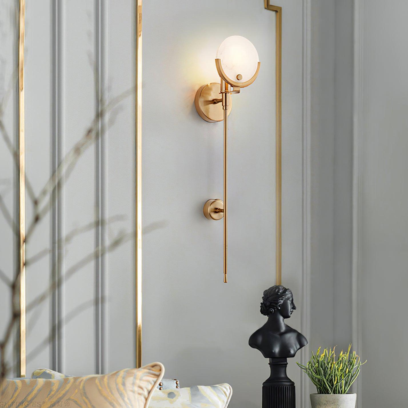 Zavarara Applique Murale Sphère Albâtre