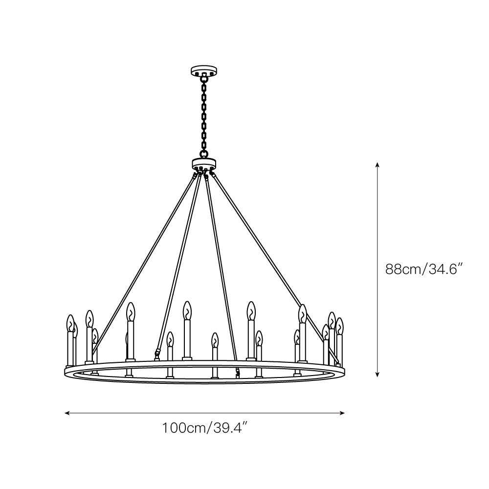 Mjolkuvyo Moderne Minimaliste Métal Lustre