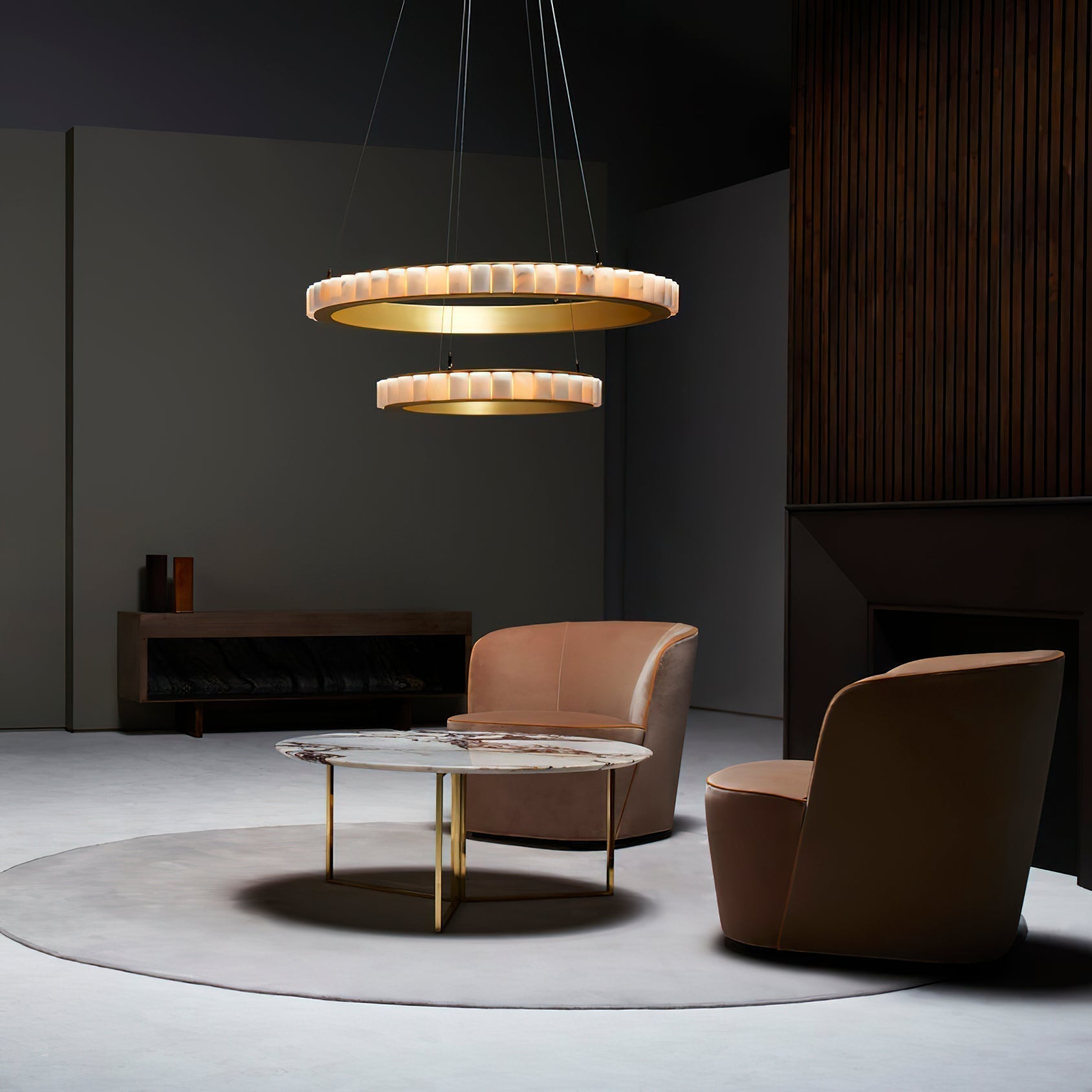 Sifuvyh Postmodern Luxe Inoxydable Albâtre Lustre