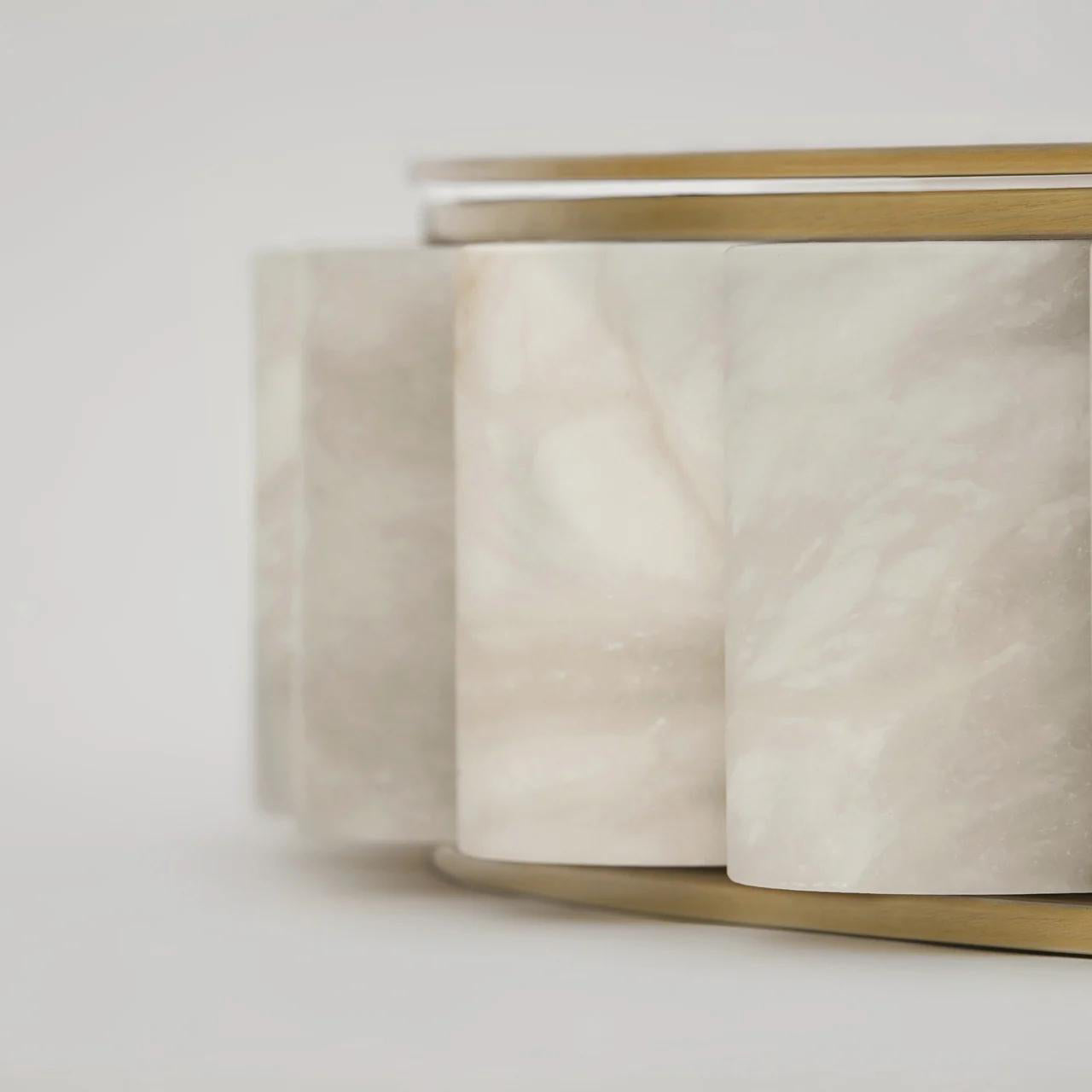 Sifuvyh Postmodern Luxe Inoxydable Albâtre Lustre