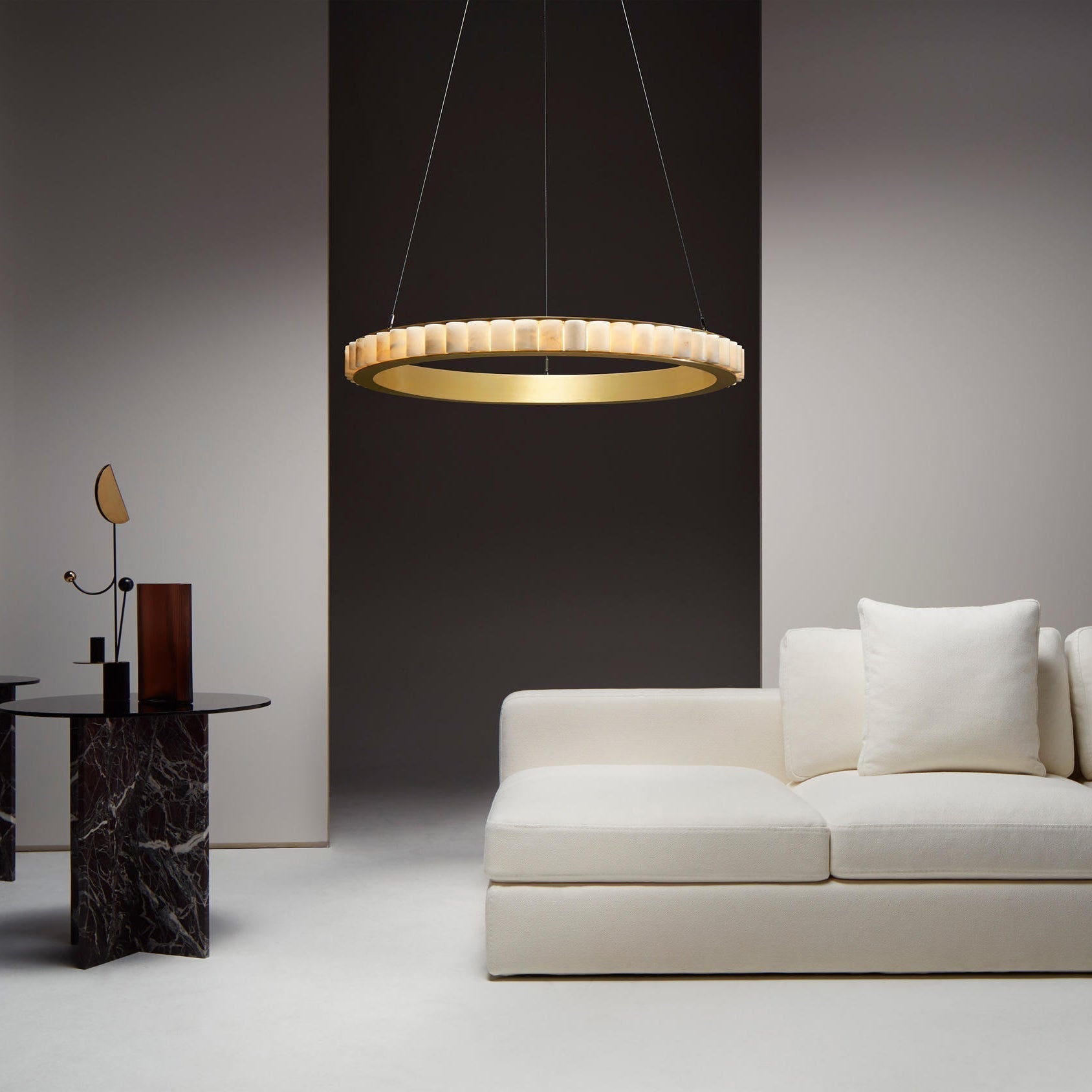 Sifuvyh Postmodern Luxe Inoxydable Albâtre Lustre