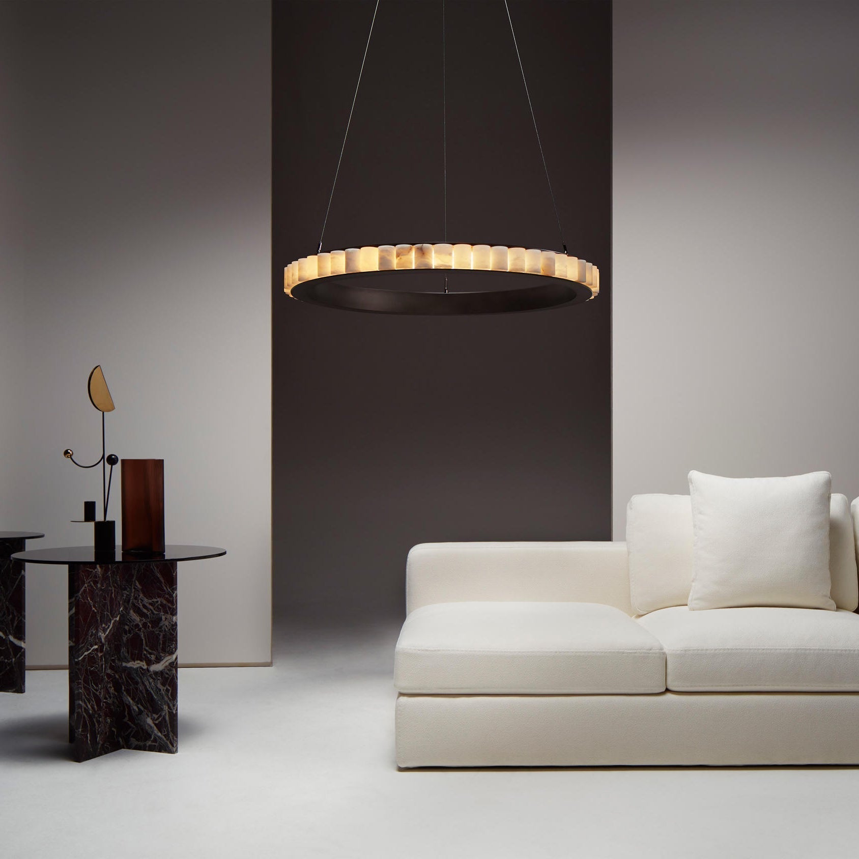 Sifuvyh Postmodern Luxe Inoxydable Albâtre Lustre