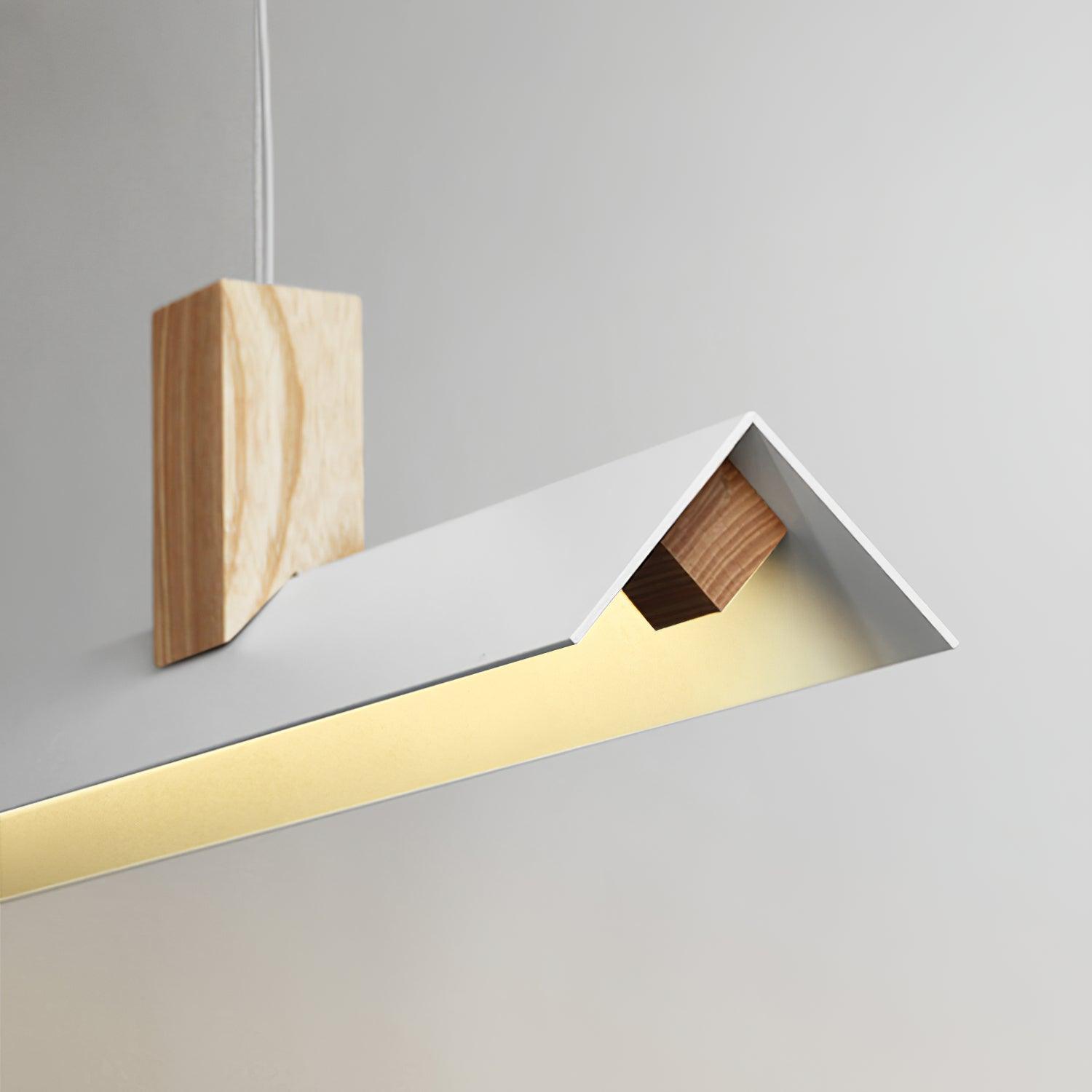 Linea Lampe Suspendue en Bois Minimaliste