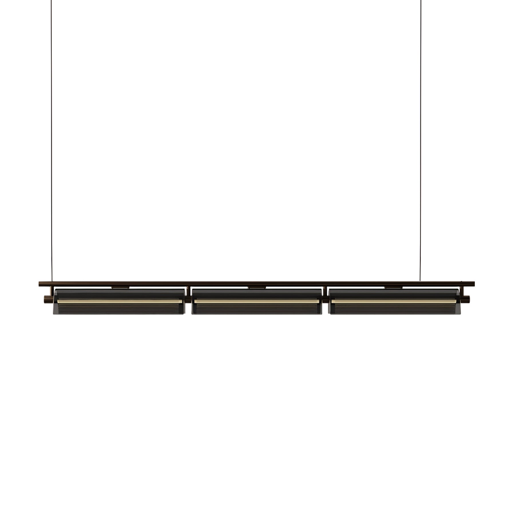 Lustra Lustre Verre Fumé Moderne