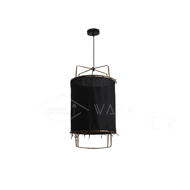 Lustra Suspension Abat-jour en Bambou pour Salon