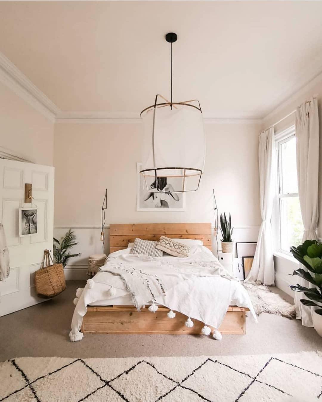 Lustra Suspension Abat-jour en Bambou pour Salon