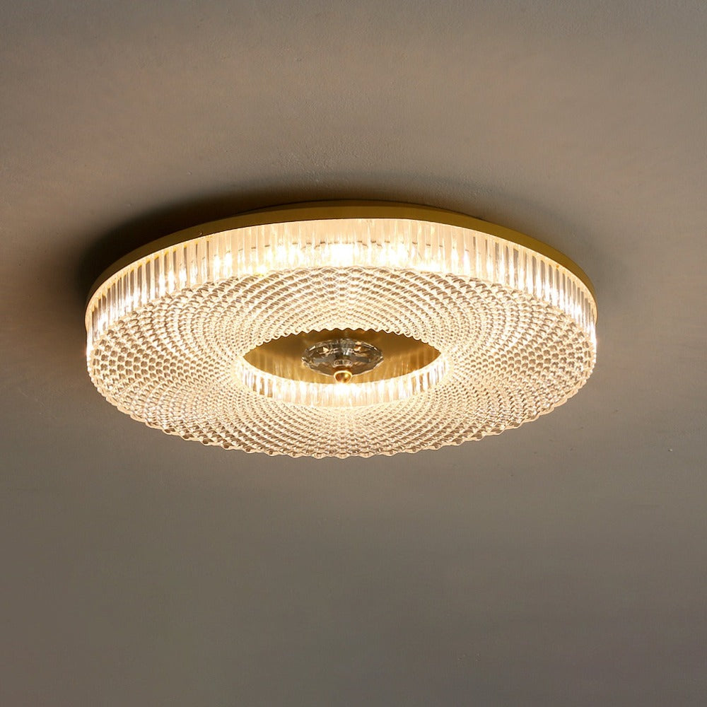 Orb Plafonnier  Moderne Rond LED Blanc/Doré/Noir Chambre à Coucher