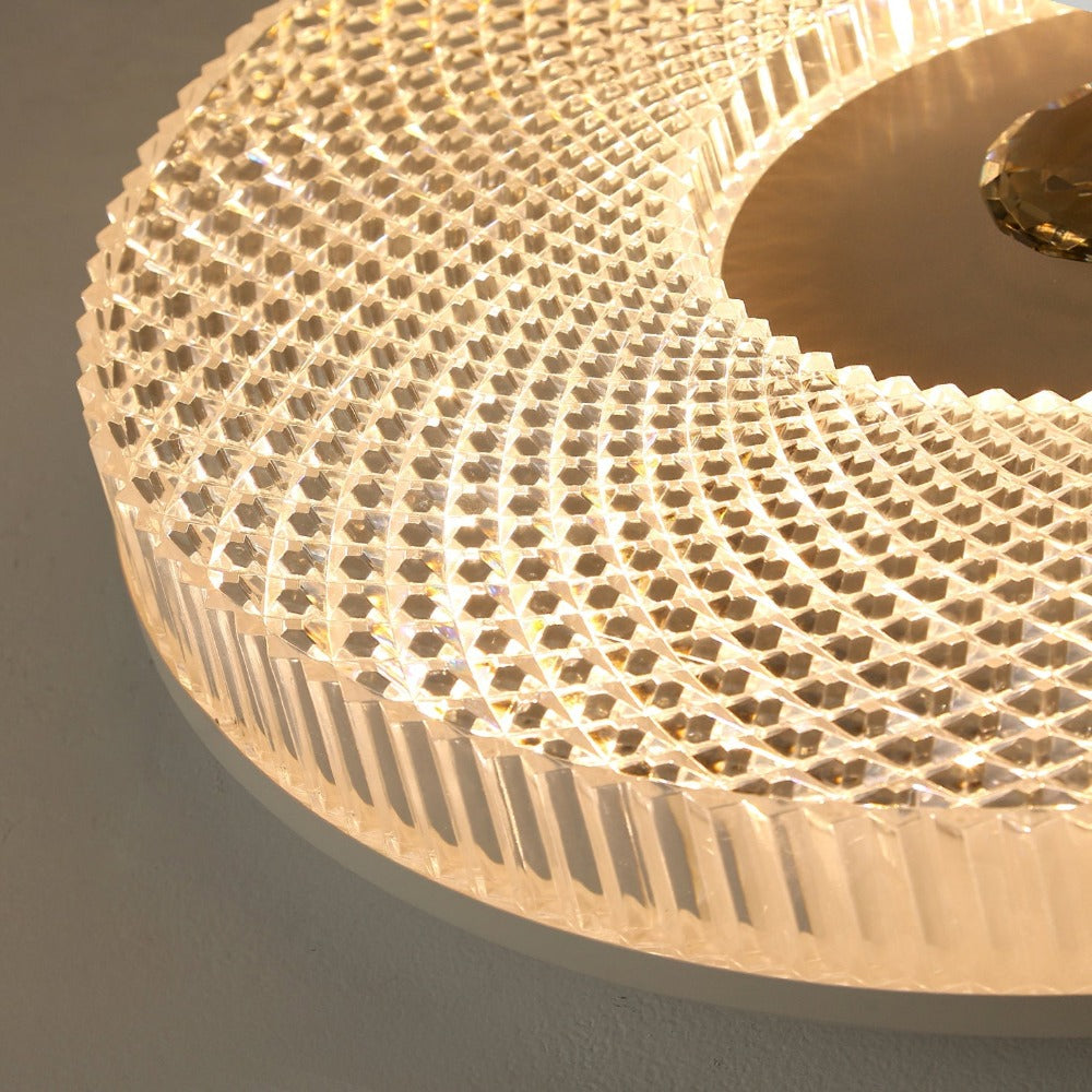 Orb Plafonnier  Moderne Rond LED Blanc/Doré/Noir Chambre à Coucher