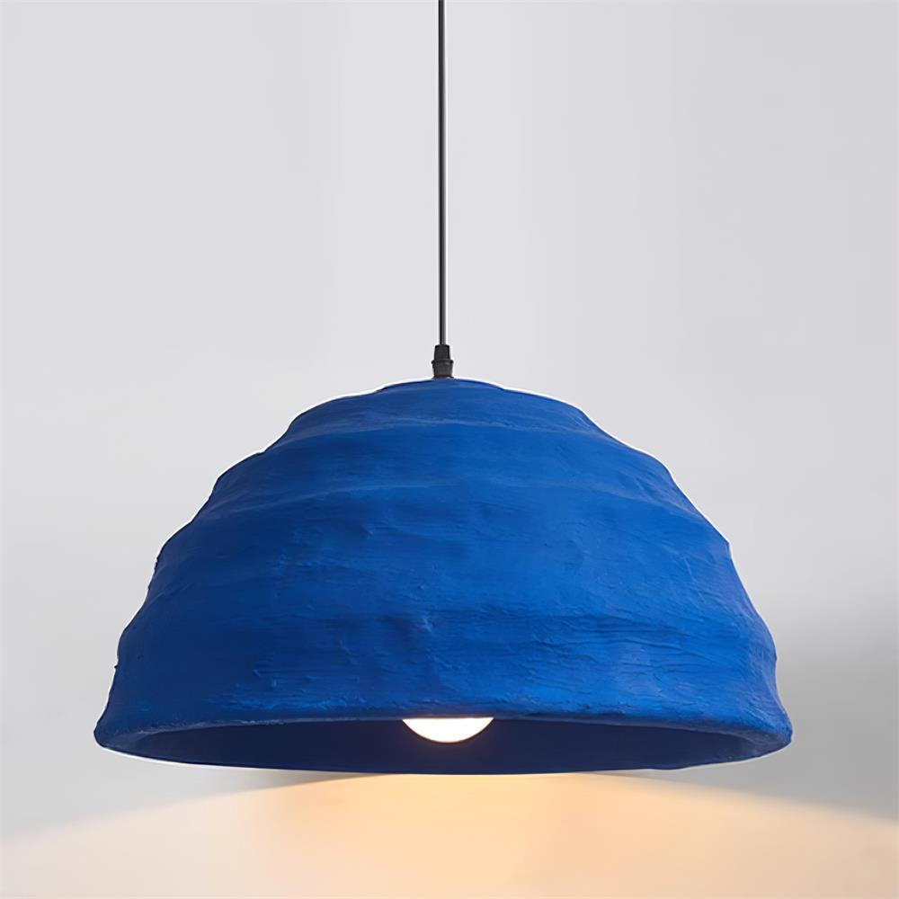 Lemon Suspension Avec Abat-jour en Polystyrène Bleu Style Urbain Industriel