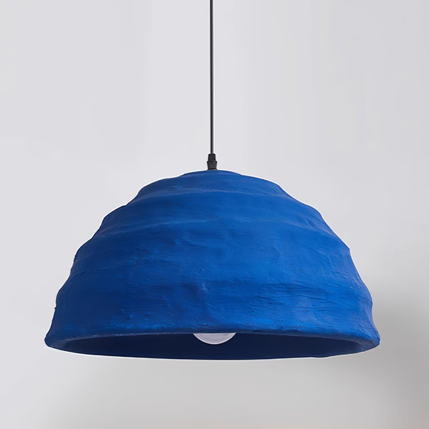 Lemon Suspension Avec Abat-jour en Polystyrène Bleu Style Urbain Industriel