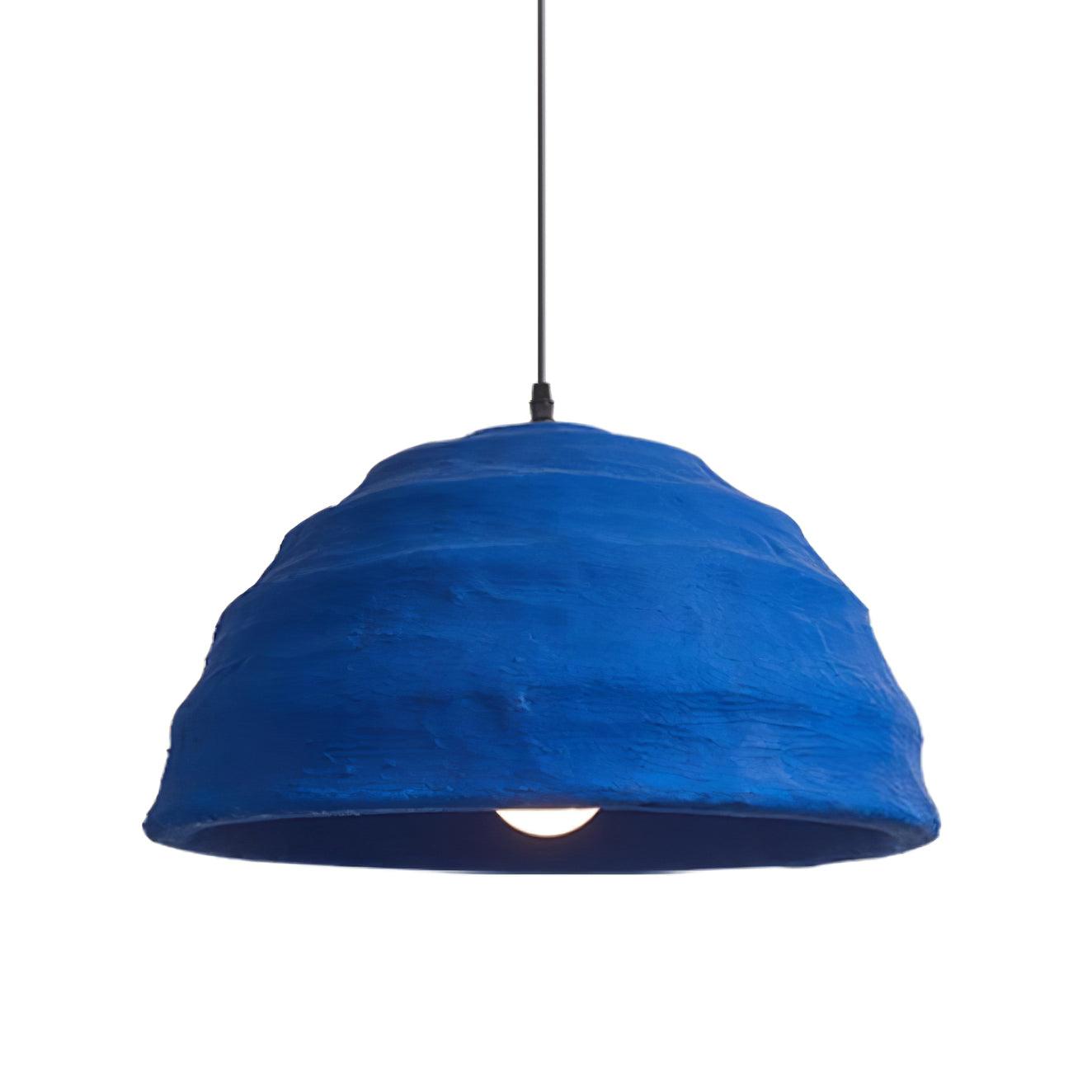 Lemon Suspension Avec Abat-jour en Polystyrène Bleu Style Urbain Industriel
