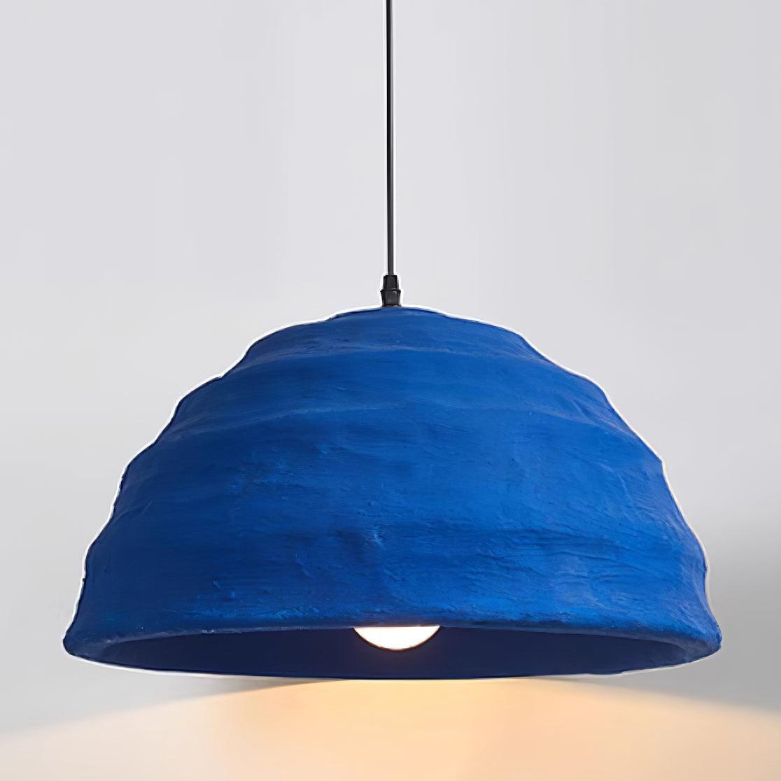 Lemon Suspension Avec Abat-jour en Polystyrène Bleu Style Urbain Industriel