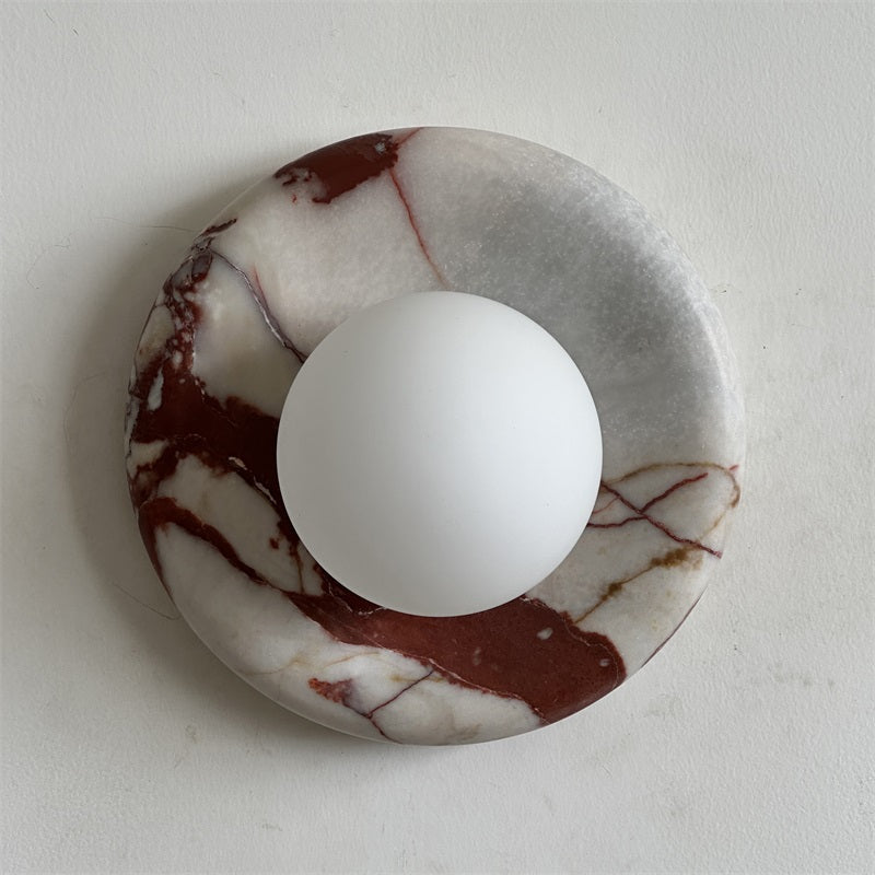Vomire Applique Murale en Marbre Rouge Nordique Premium