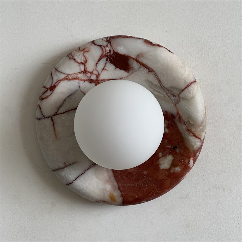 Vomire Applique Murale en Marbre Rouge Nordique Premium