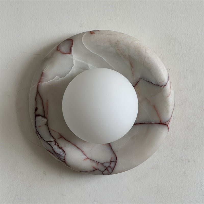 Vomire Applique Murale en Marbre Rouge Nordique Premium