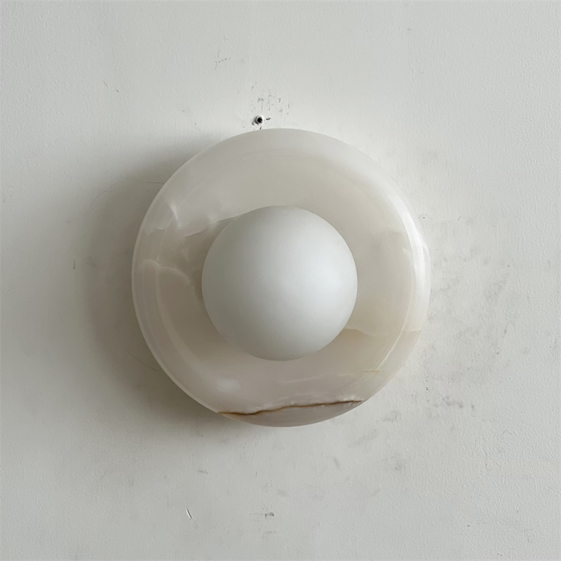 Aursilos Applique Murale Verre Jade Blanc Art Nordique Premium