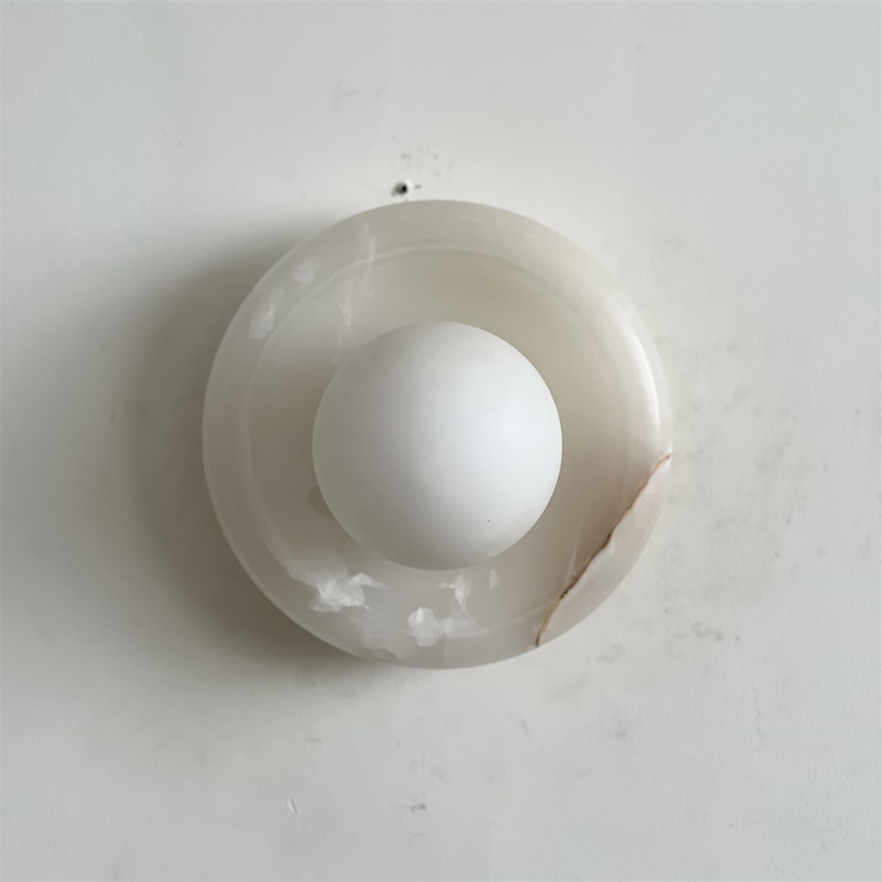 Aursilos Applique Murale Verre Jade Blanc Art Nordique Premium