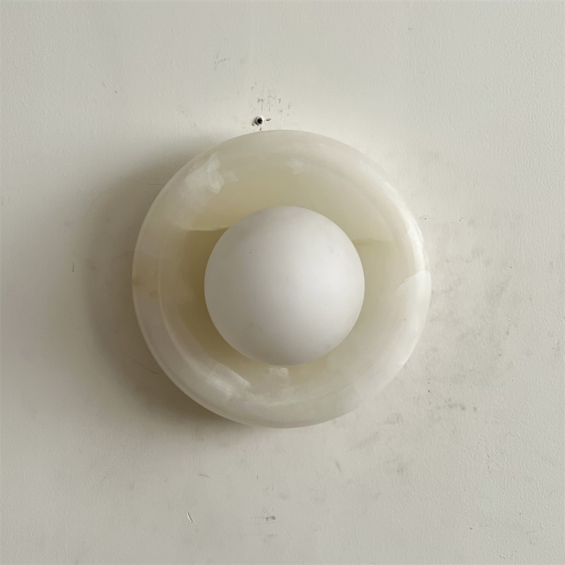 Aursilos Applique Murale Verre Jade Blanc Art Nordique Premium