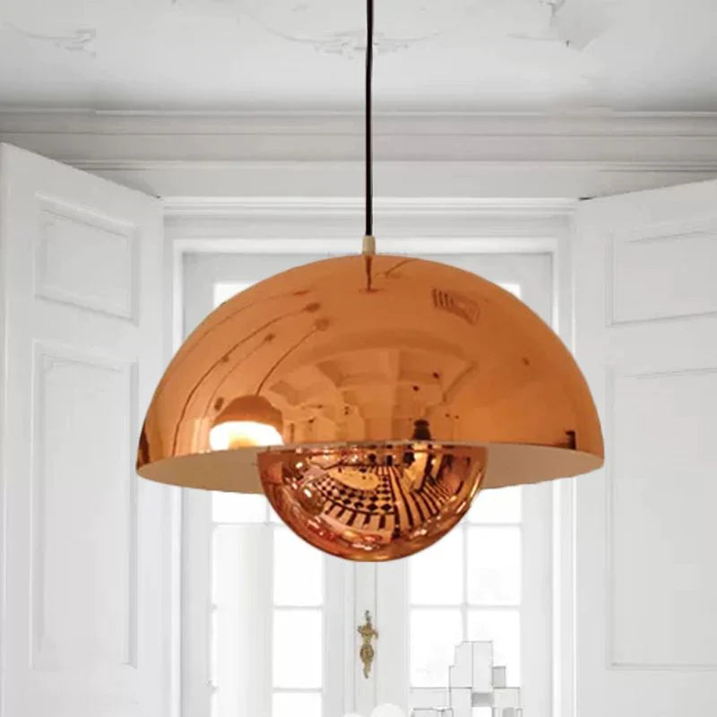 Zinra Suspension Ronde Moderne. Métal. Noir/Blanc/Rouge/Jaune