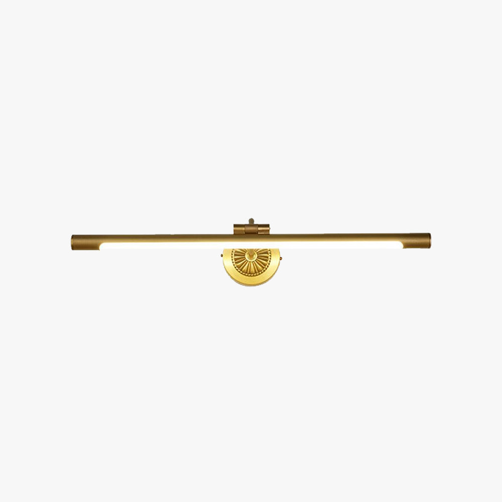 Tiffany Applique de Vanité Linéaire Moderne, Métal/Acrylique, Or, Salle de Bain