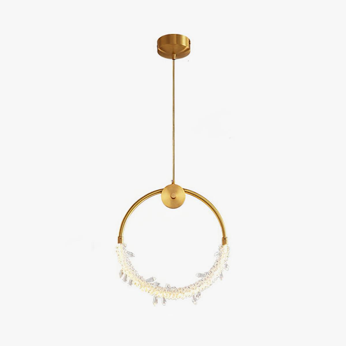 Lustre Suspension Élégante en Cristal