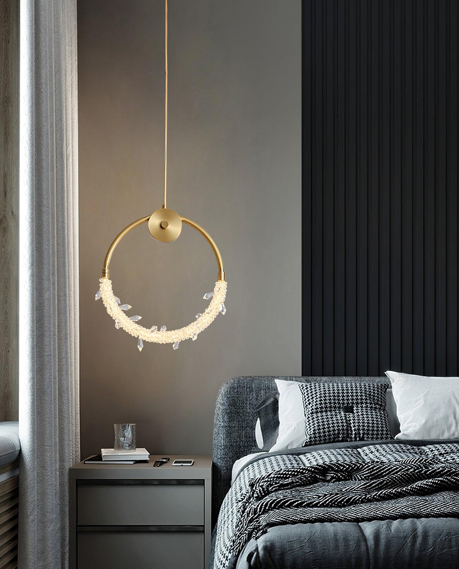 Lustre Suspension Élégante en Cristal
