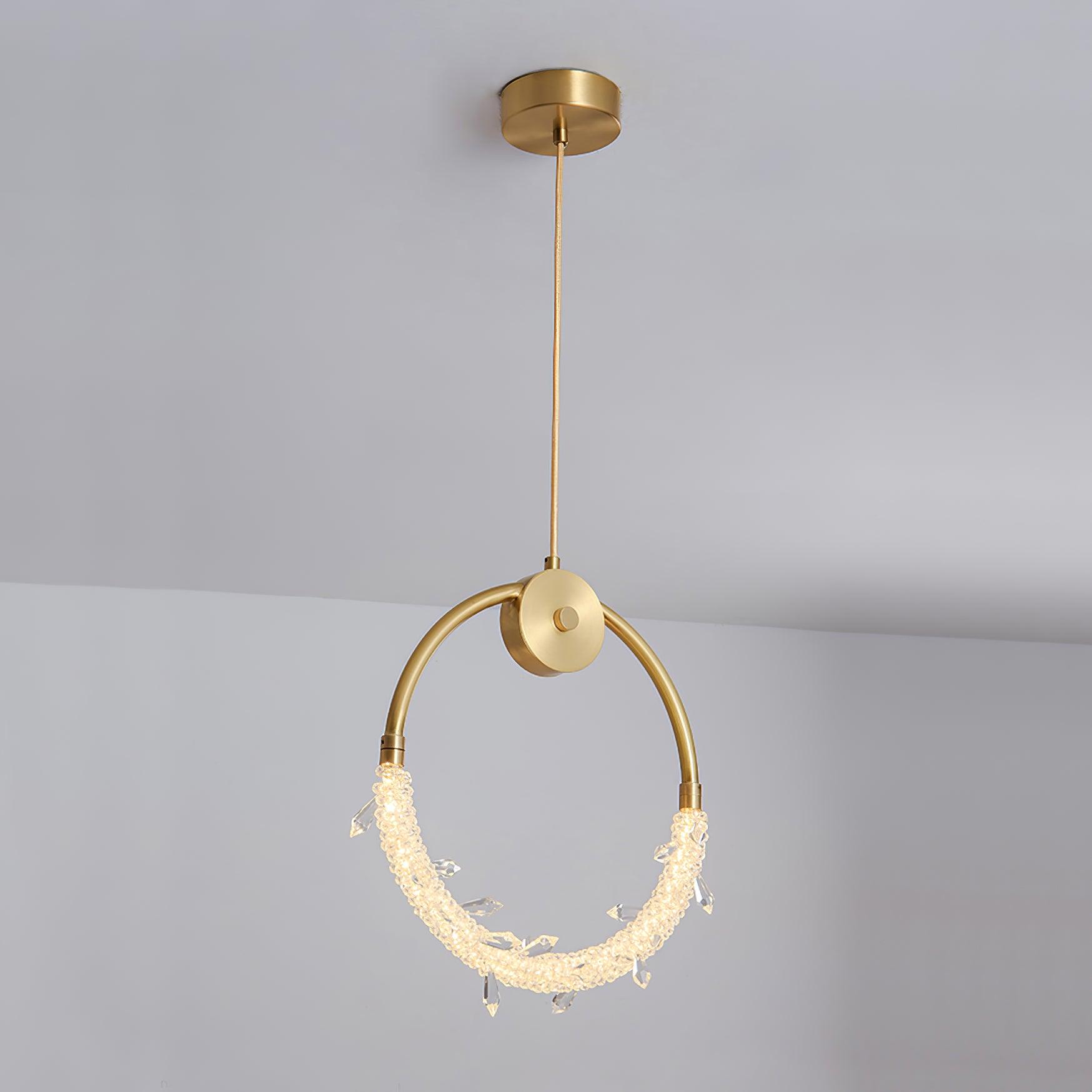 Lustre Suspension Élégante en Cristal