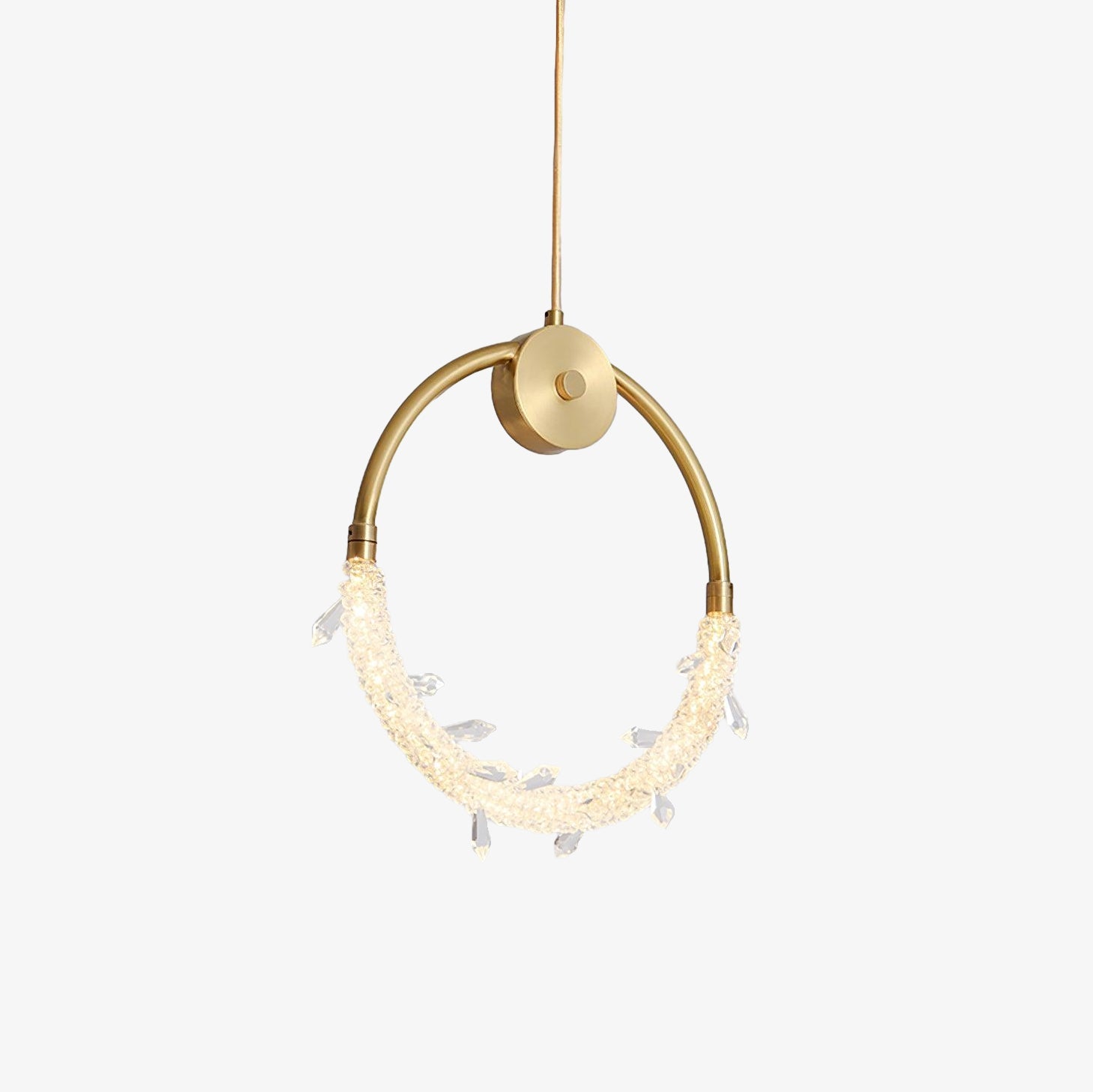 Lustre Suspension Élégante en Cristal