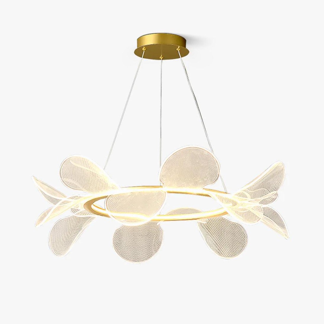 Lustra Lustre Bain Fleurs Volantes Acrylique