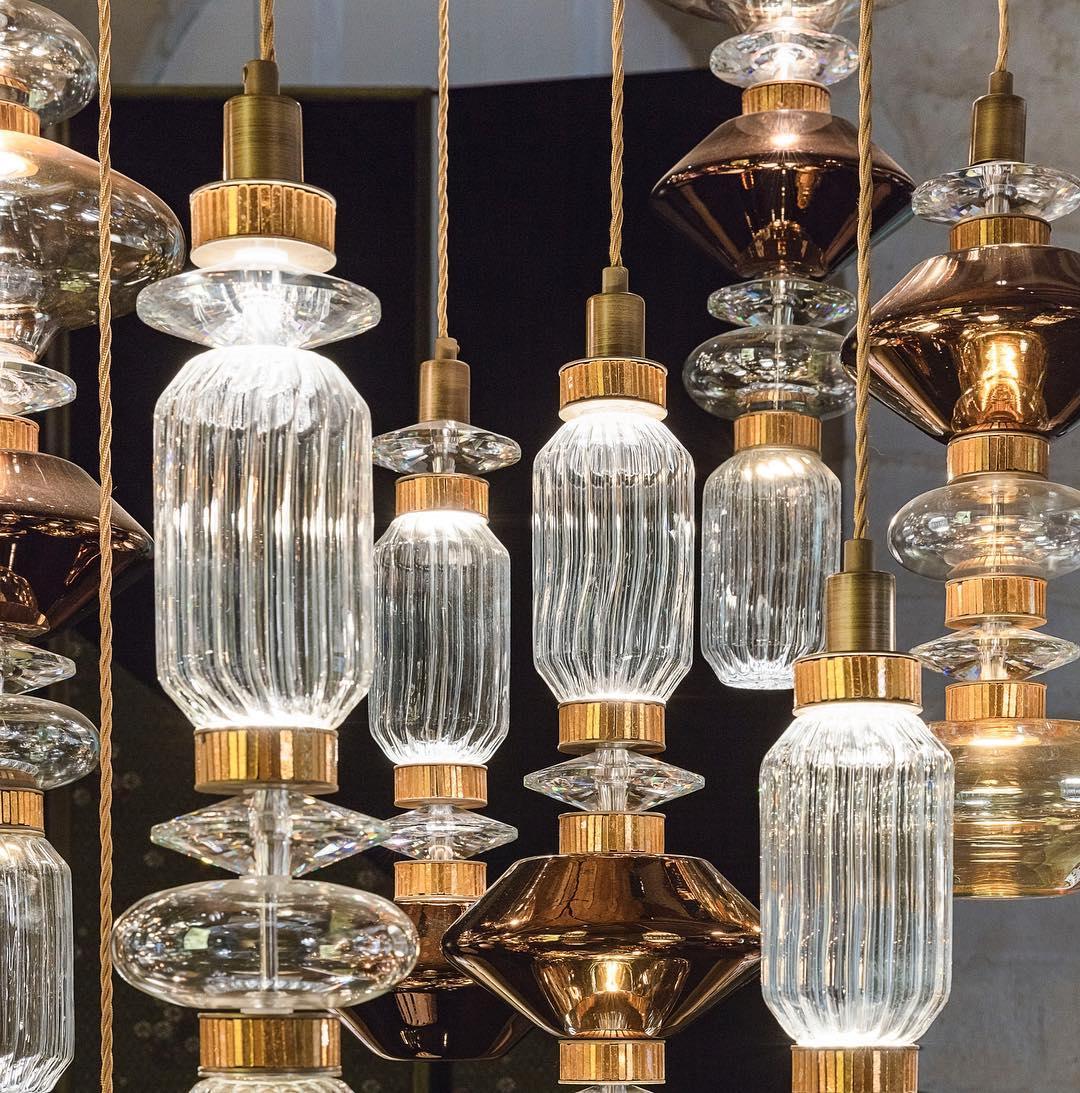 Vionisis Suspension Lampe en Verre de Luxe
