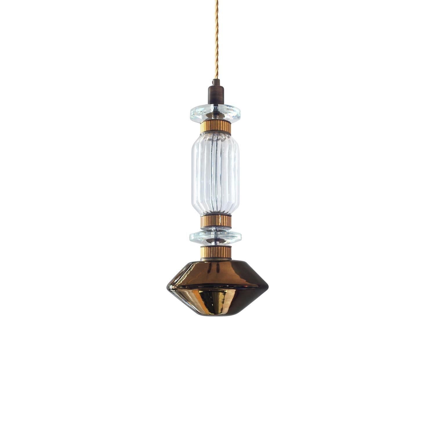Vionisis Suspension Lampe en Verre de Luxe