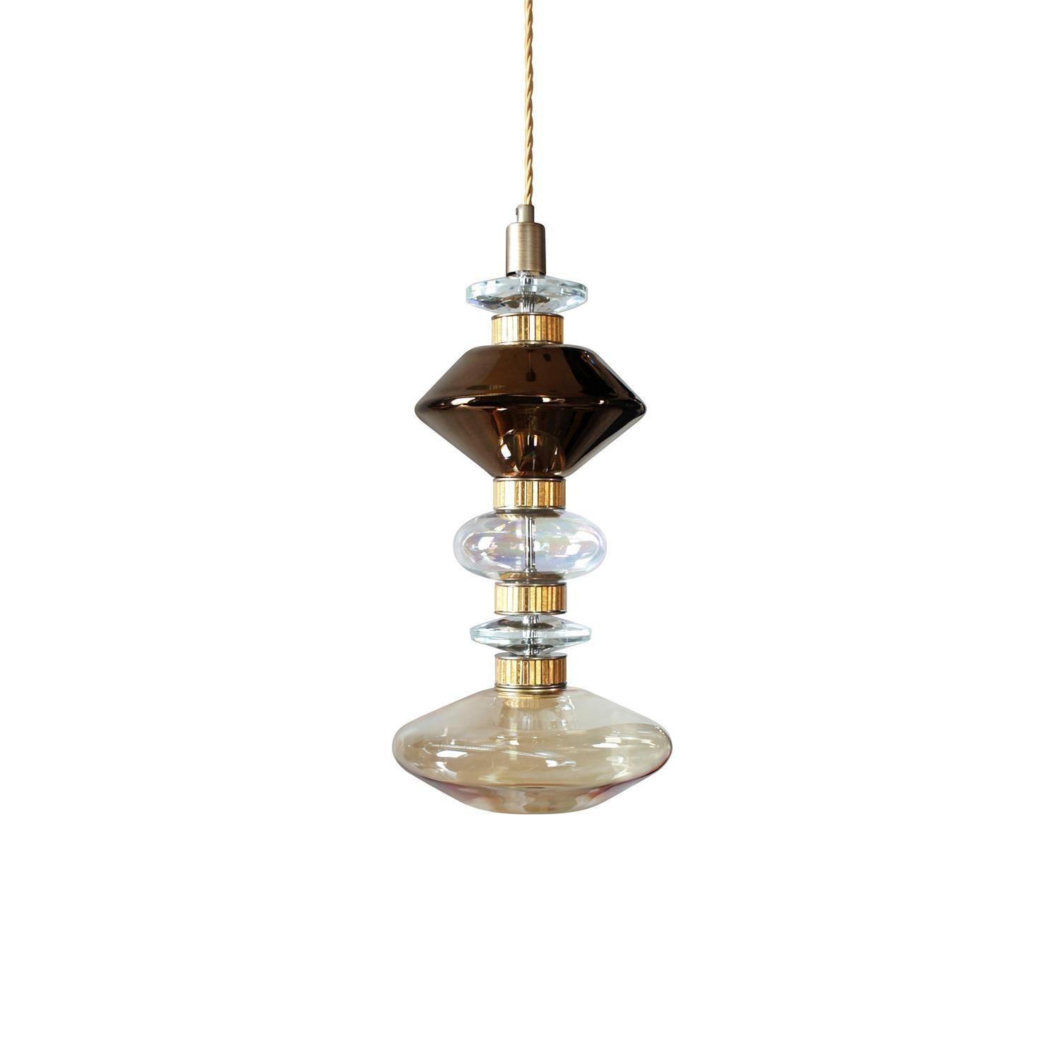 Vionisis Suspension Lampe en Verre de Luxe