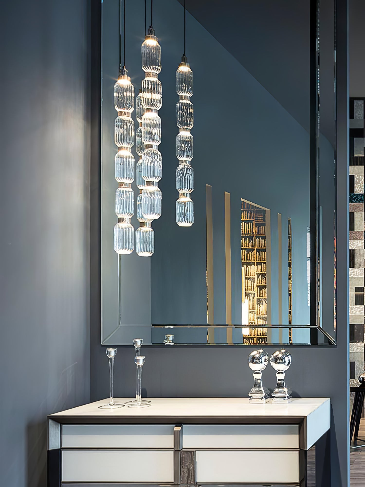 Vionisis Suspension Lampe en Verre de Luxe