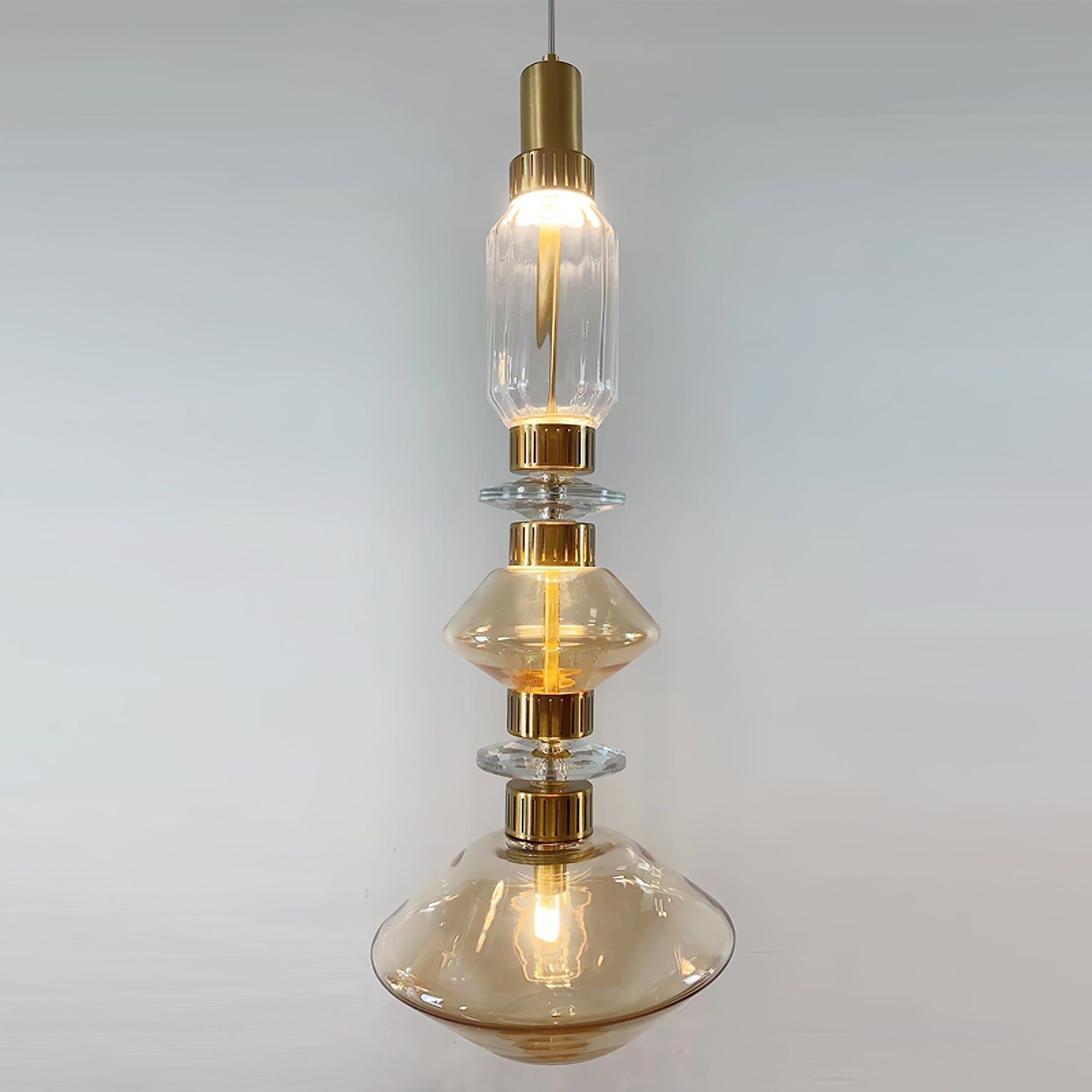 Vionisis Suspension Lampe en Verre de Luxe