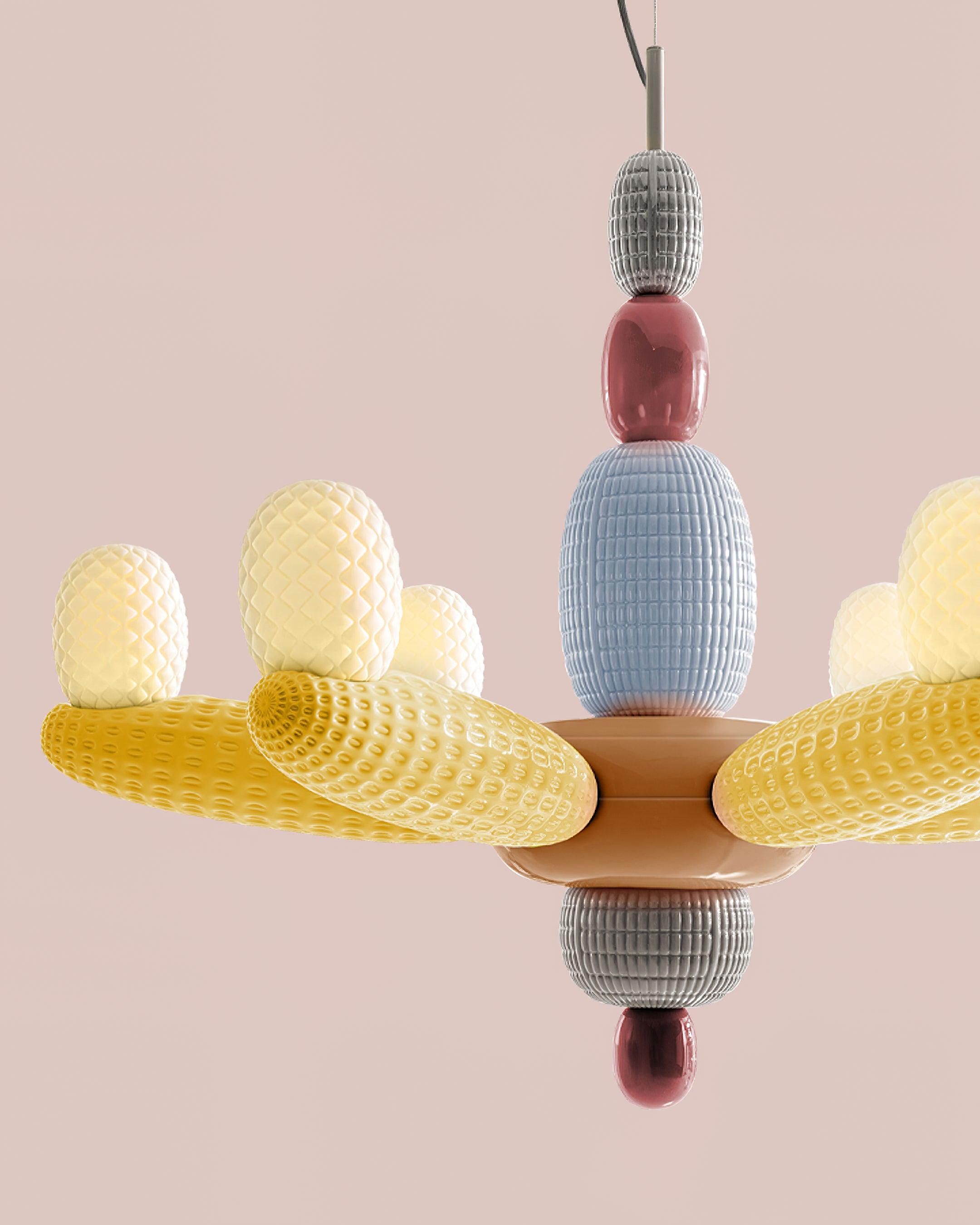Balloons Lustre Porcelain Modules Frosted Orbs