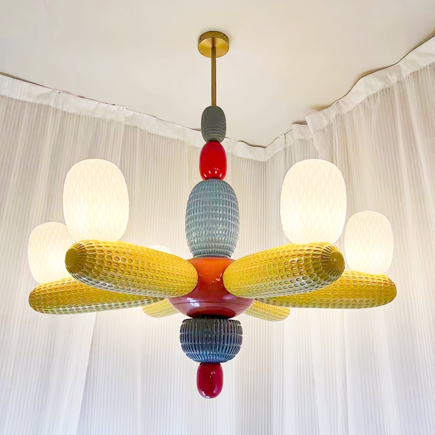 Balloons Lustre Porcelain Modules Frosted Orbs