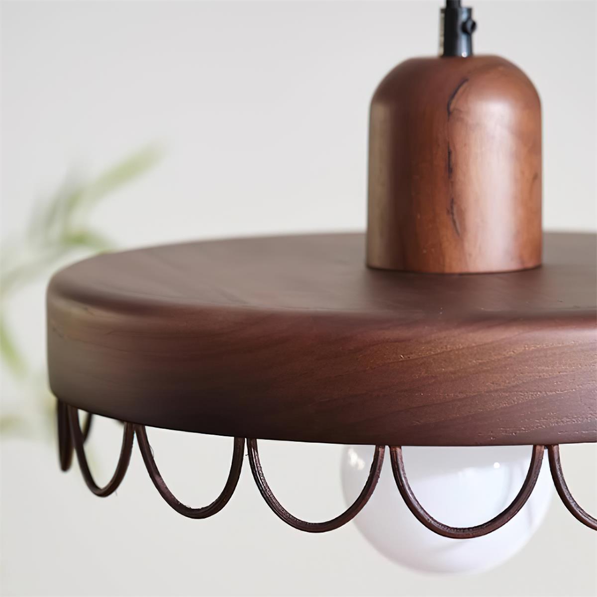 Balton Suspension Bois Courbe Minimaliste