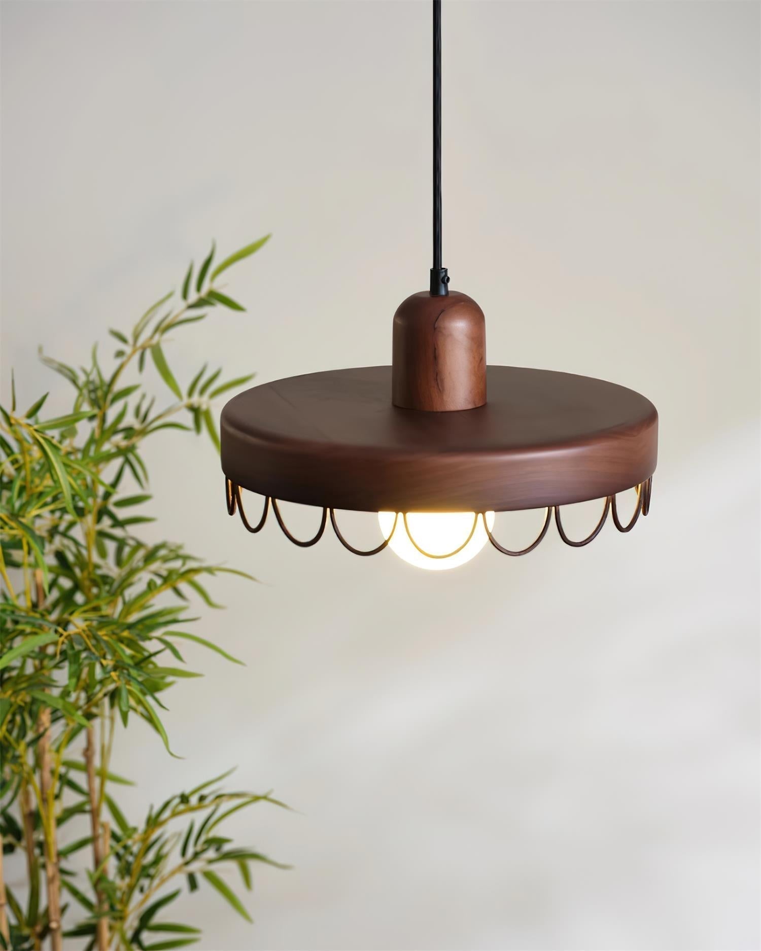 Balton Suspension Bois Courbe Minimaliste