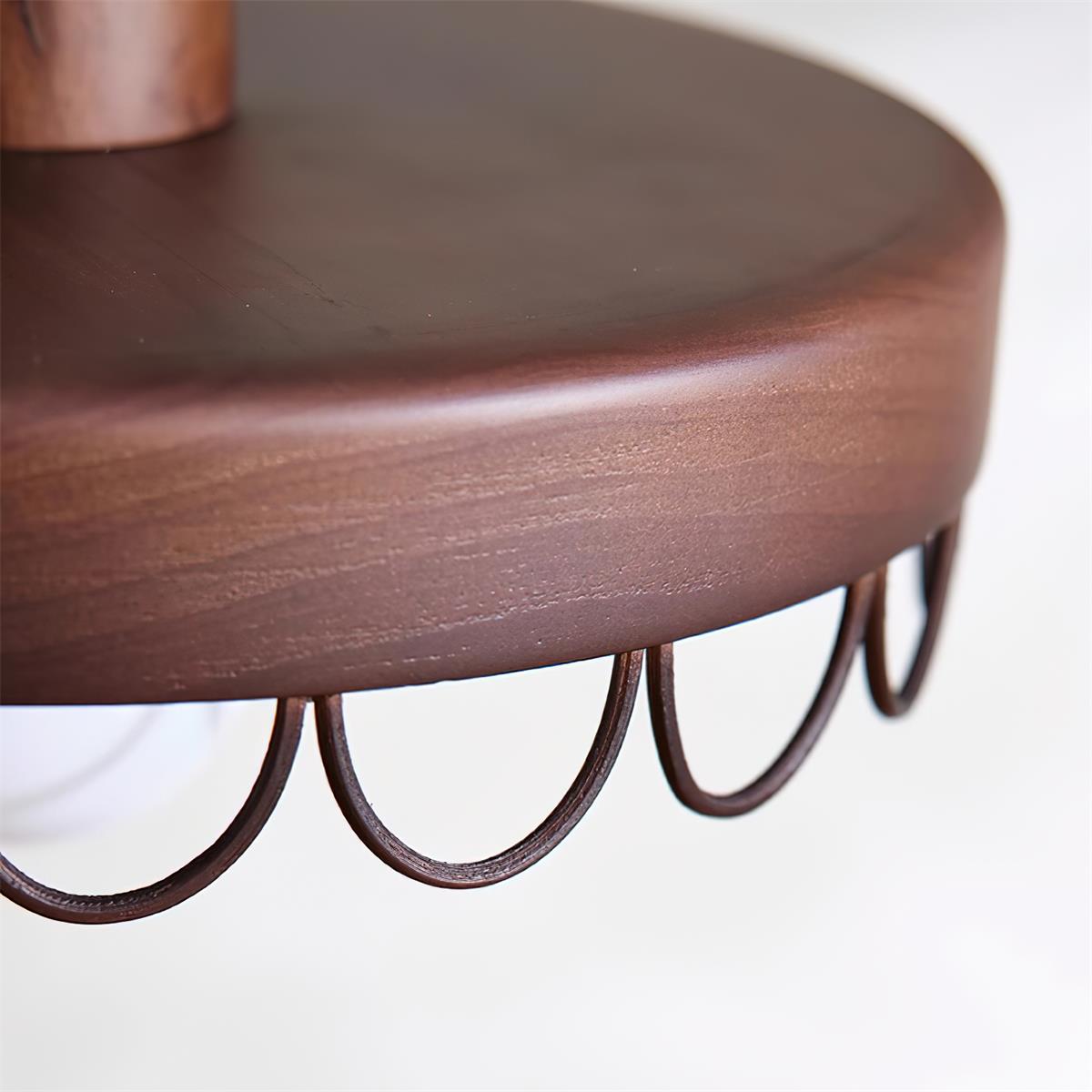 Balton Suspension Bois Courbe Minimaliste