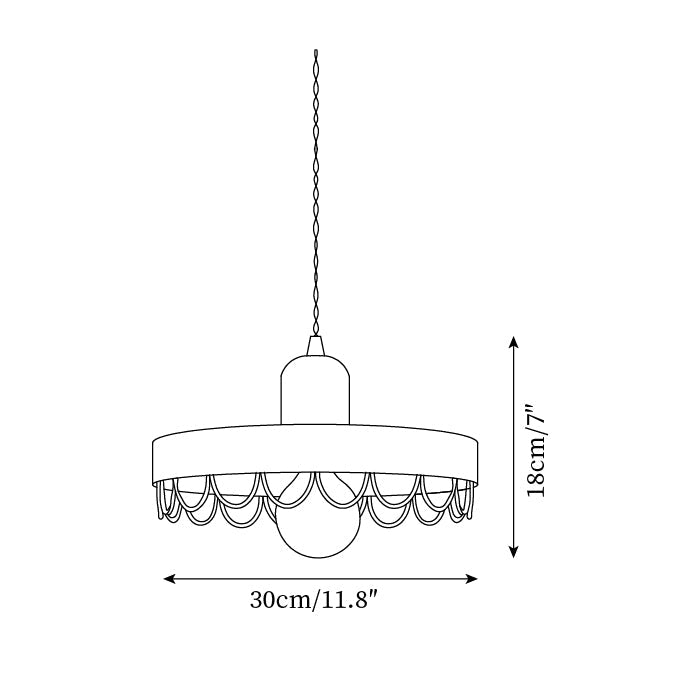Balton Suspension Bois Courbe Minimaliste