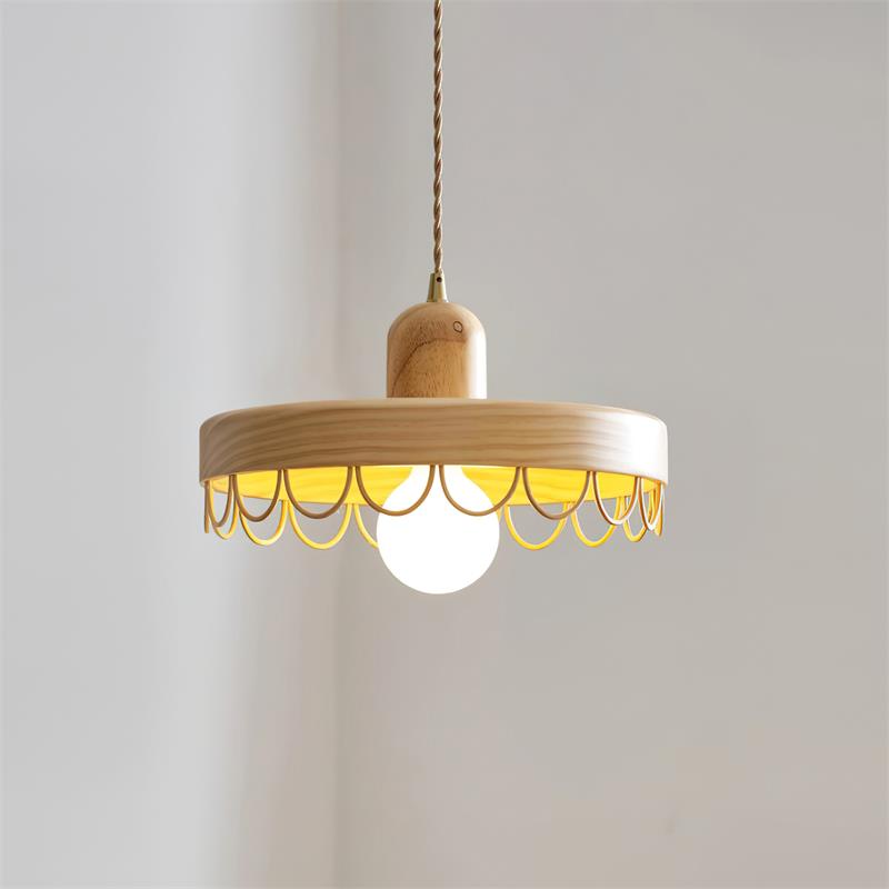 Balton Suspension Bois Courbe Minimaliste
