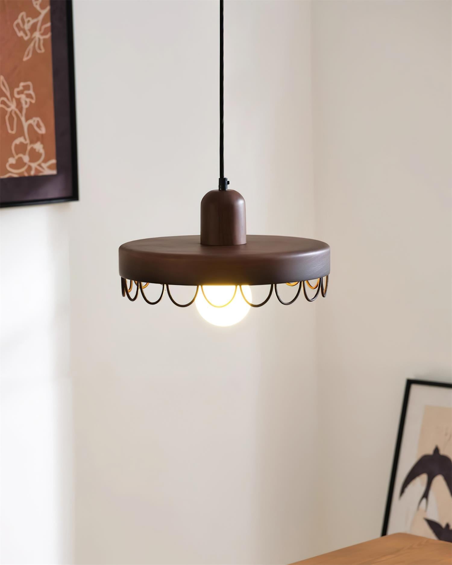 Balton Suspension Bois Courbe Minimaliste