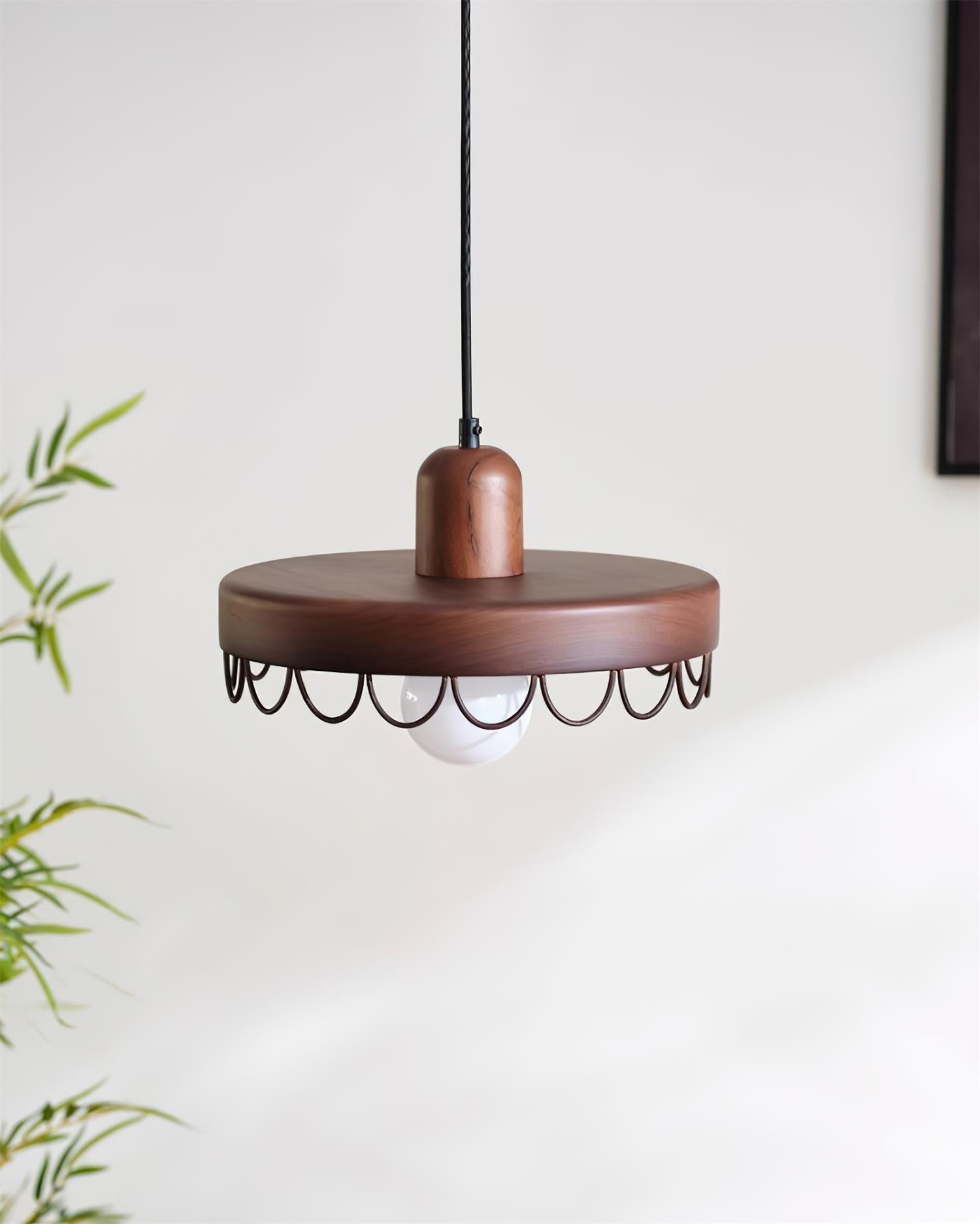 Balton Suspension Bois Courbe Minimaliste